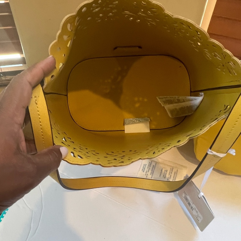 Yellow Bucket Handbag by Lui Jo